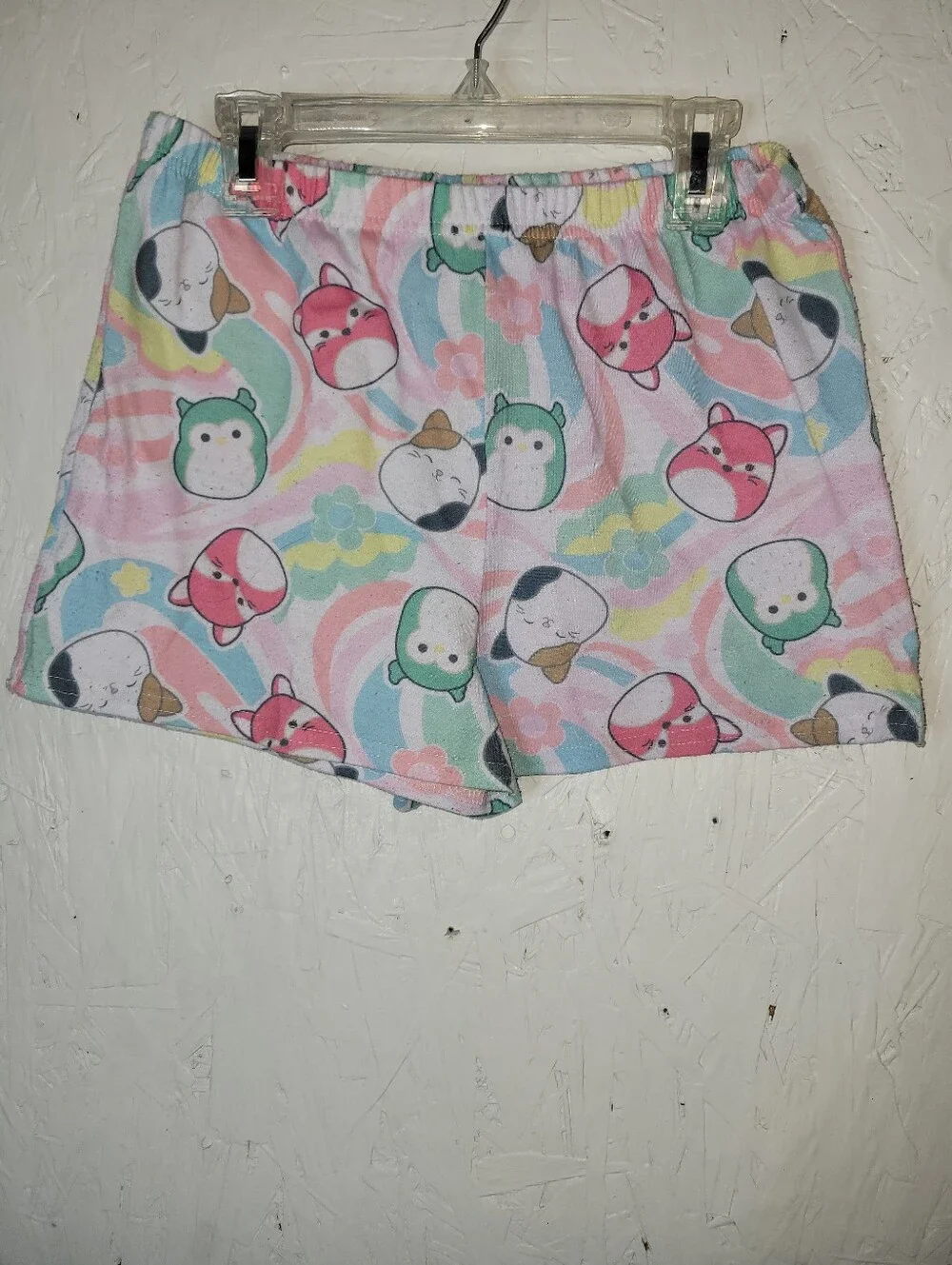 Kids Pink & Mint Animal Print Pajama Set AH40